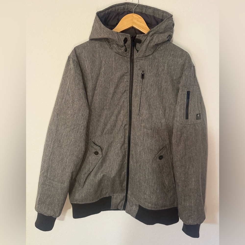 Vans off The Wall Jacket Mens Size Medium Gray Skateboard Heavyweight Jacket
